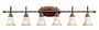 Kichler Lighting 5218TZG Larissa Incandescent Bath Light, Tannery Bronze, 6-Light