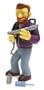 Simpsons Hank Scorpio Action Figure - Rare Chase Figure