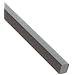 PVC Type 1 Square Bar, Smooth, ASTM D1784, Gray, 1" Thick, 1" Width, 5' Length