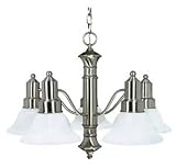 Nuvo Lighting Gotham Brushed Nickel Five-Light Chandelier