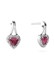Genuine Pink Tourmaline 14kt White Gold Earrings