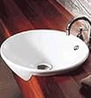 Caroma 661148W Leda Vasque Recessed Bath Sink White