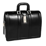 McKleinUSA Morgan 83345 V Series 17-Inch Litigator Full Grain Oil Tanned Leather Laptop Brief (Black)