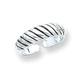 Sterling Silver Antiqued Toe Ring