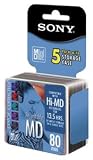 Sony MiniDiscs, 5-Pack (5MDW80CL2)