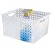Utility Basket (Frosted Clear) (14.25W x 11.25D x 8.5H)