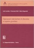 Operazioni elementari di discorso e sapere giuridico (Il trivio)