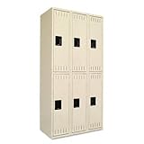 IMAGE OF Double Tier Locker, 36w x 18d x 72h, Sand
