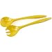 Le Cadeaux Triple Weight Melamine Salad Utensils Set, Yellow