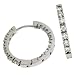 Jewelry : 14k White Hinged 1.38 Ct Diamond Earrings