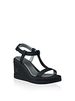 RUCO LINE Sandalias de cuña (Negro)