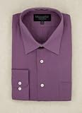 Kilburne & Finch Solid Purple Orchid Big and Tall Wrinkle Resistant Dress Shirt