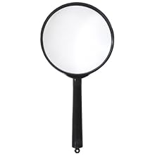 American Educational Plastic Frame Magnifier with Black Handle, 2X Magnification, 2-1/2" Diameter (Bundle of 10)