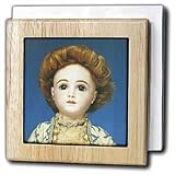 Florene Vintage - 1880 Bisque Doll - Tile Napkin Holders