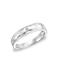 Simplicity I - Diamond And 18K White Gold Ring