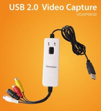 USB 2.0 VHS to DVD Converter/DVD Maker-easy way to convert and edit your VHS video Tapes to quality DVD. Supports XP,Vista and Windows 7 32/64bit. with FREE AV cable *Transfer video to IPOD/PSP. ***upload videos directly to YouTube***