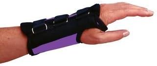 Rolyan D-Ring Wrist Braces Purple - Right S - Regular Length - Model A6094