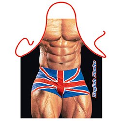 Novelty English Macho Man Apron