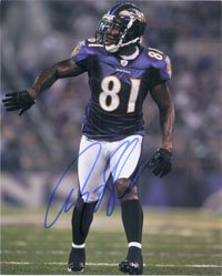 Signed Boldin, Anquan (Baltimore Ravens) 8x10 Photo