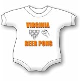 Virginia Beer Pong 4 Baby Ultrasoft Onesie