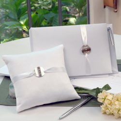 Cathys Concepts Personally Yours Ring Pillow / Guest Book Set