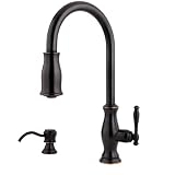 Buy Pfister F5297TMY Hanover High-Arc Pull-Down Kitchen Faucet, Tuscan Bronze by Price Pfister