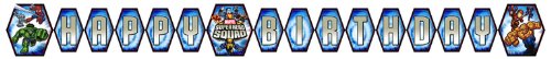 Marvel Super Hero Squad Plastic Banner