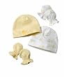 Newborn Gerber Yellow Cap and Mitten Set 0-6 months