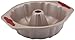 Paula Deen Signature Nonstick Bakeware 10-Inch Fluted Mold Pan, Champagne with Red Silicone Grips