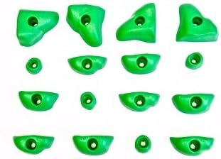 16 Kids Rock Climbing Holds Green