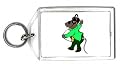 Keychain with dancing, singing, mouse, singer, dancer, rat