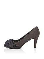 FURIEZZA Zapatos peep toe (Gris)