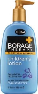 ShiKai Borage Therapy, Children's Lotion, Fragrance Free, 8-Ounce