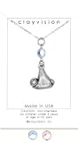 Clayvision Baby in Blanket Charm Necklace with Swarovski Crystal