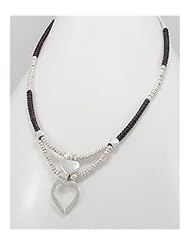 Heart Cotton Waxed Thread Necklace In 97