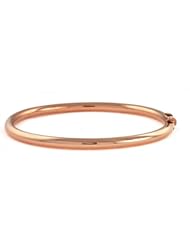 CleverEves 14Kt Gold Pink Tube Bangle 4mm