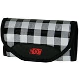 Always On Wrap Up Black & White Checked Camera Case
