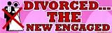 MA36 Divorced: The New Engaged Bumper Magnet Sticker