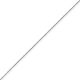 Sterling Silver 0.5mm Box Chain Bracelet - 10 Inch