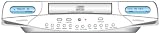 Curtis KCR2607 Under Counter CD Clock Radio