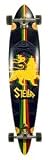 46 Complete 8 Ply Maple Longboard Skateboard New Irie Crest Black