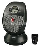 Honeywell HZ-341/BL SureSet Ceramic Room Space Heater w/ Remote - Black