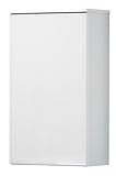 Fackelmann 80907 Hängeschrank Kara Bianco, 1 Tür, Türanschlag links, 2 Einlegeböden, BxHxT: 40.5 x 70 x 22.5 cm