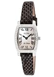 ELINI Watches:Women's La Petite White Diamond Grey Snake Print Leather