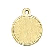 Engravable Florentined Round Disc Charm