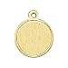 Engravable Florentined Round Disc Charm