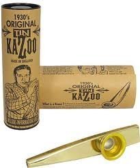 Clarkes xl gold tinplate kazoo in beautiful gift packag…