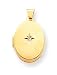14k Diamond Locket