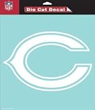 Chicago Bears Die-Cut Decal - 8"x8" White permanent adhesive logo fine detail transfer tape