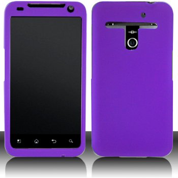 LG VS910 Revolution 4G MS910 Esteem Rubber Dr. Purple Case Cover Protector (free ESD Shield Bag, Ship in Carton Box)